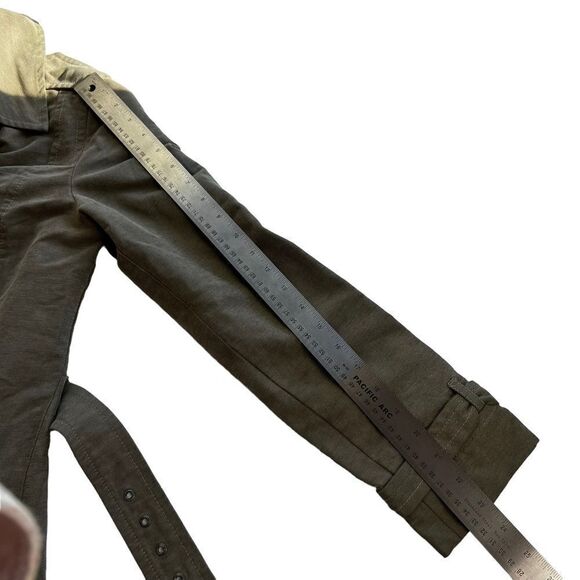 Timberland Waxed Cotton Military Style Trench Coat - Picture 13 of 16